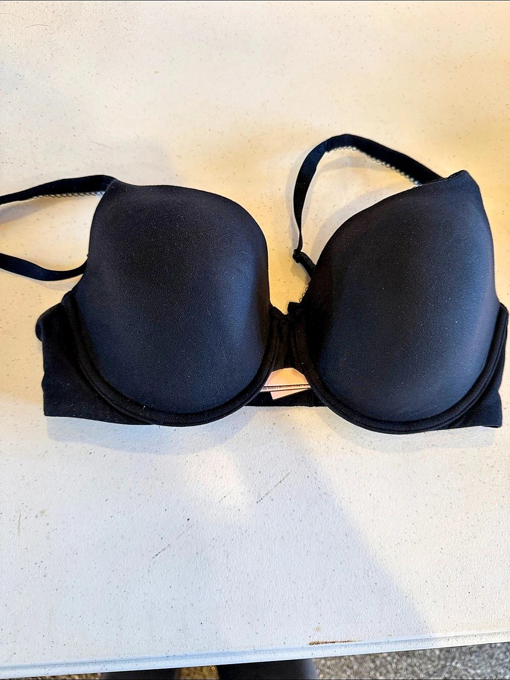Victoria's Secret Lined Perfect Coverage Bra Black 34DD/E